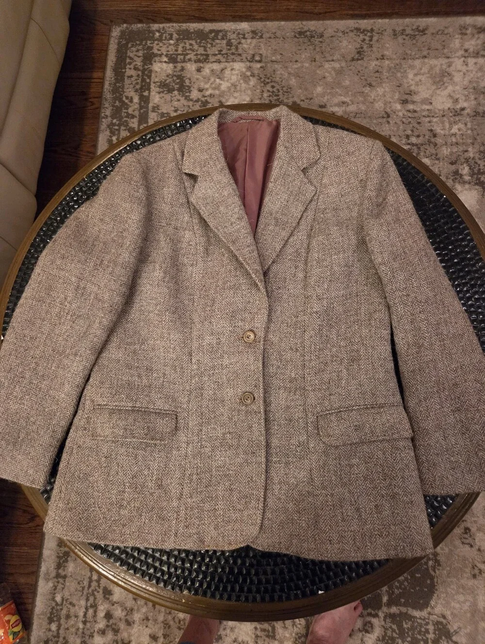Duckenfield's Herdwick Wool Tweed Skirt Suit -Great Britain, Neutral Brown